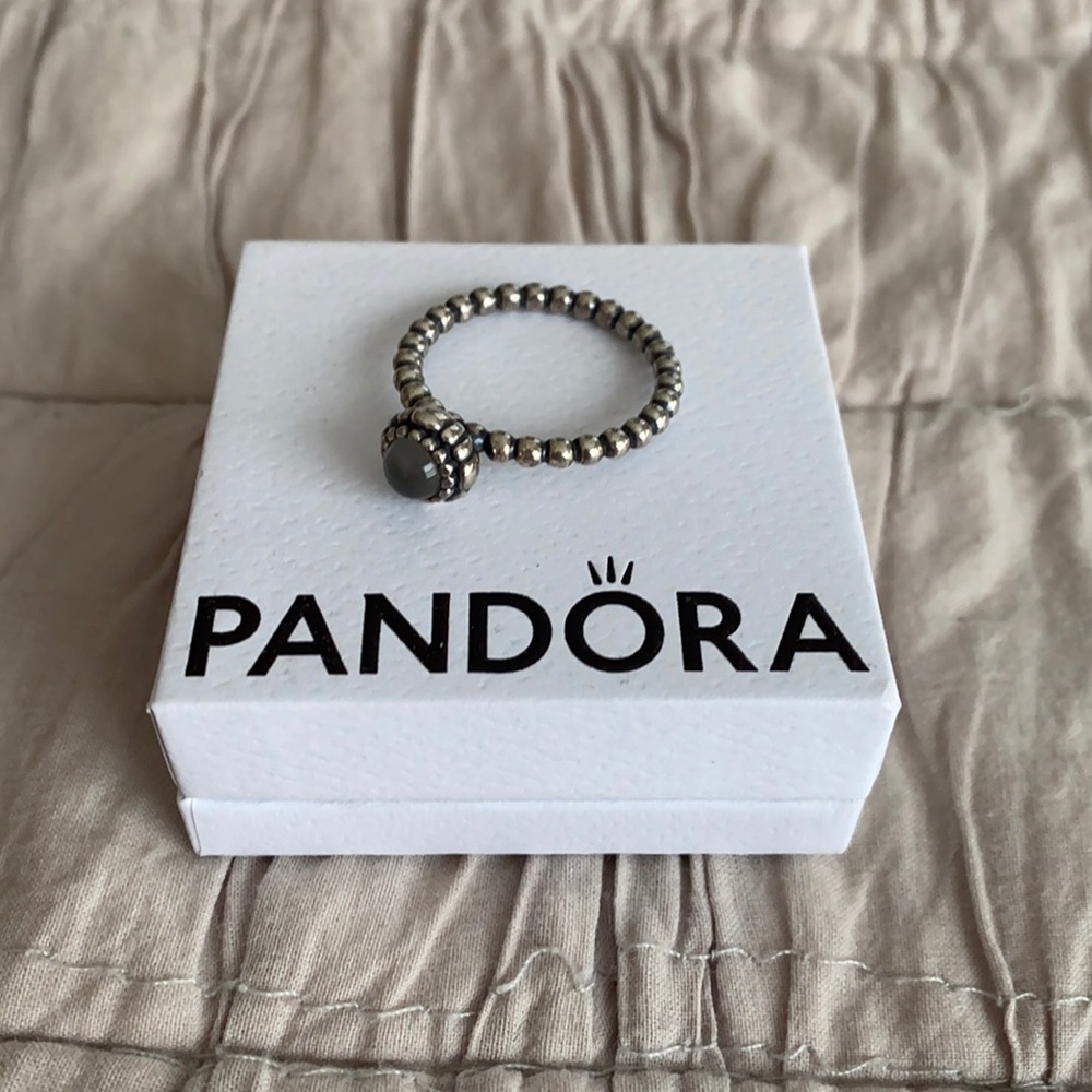 Authentic Pandora Ring (June Birthstone)